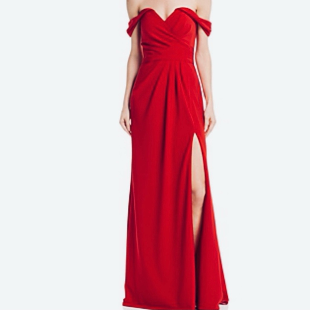 Red Aqua Gown In Size 6.